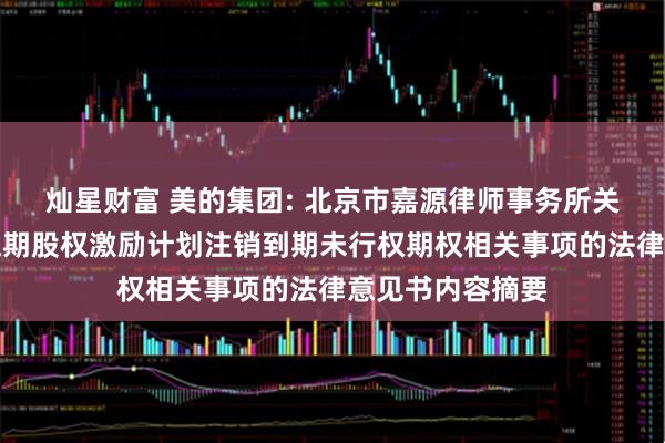 灿星财富 美的集团: 北京市嘉源律师事务所关于美的集团第五期股权激励计划注销到期未行权期权相关事项的法律意见书内容摘要