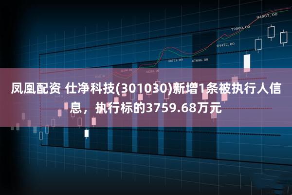 凤凰配资 仕净科技(301030)新增1条被执行人信息，执行标的3759.68万元